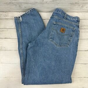 VTG 2001 Carhartt Jeans Mens‎ 38x32B17 DST Blue denim (measures 46x31) workwear
